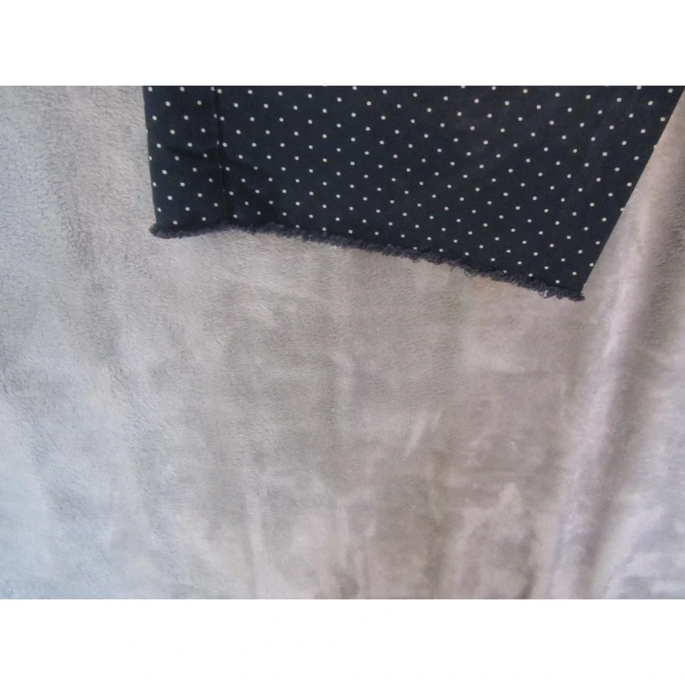 Hawkings McGill Mens Navy Polka Dot Tailored‎ Fit Raw Hem Shorts Size 32